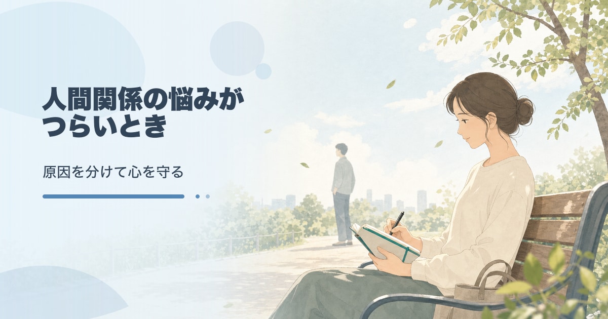 人間関係の悩み｜心を守る考え方