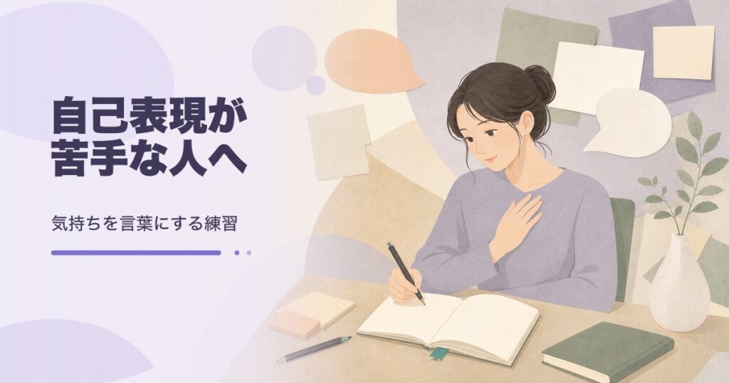 自己表現が苦手な人の伝え方